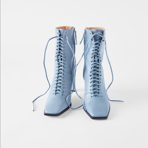 zara blue boots